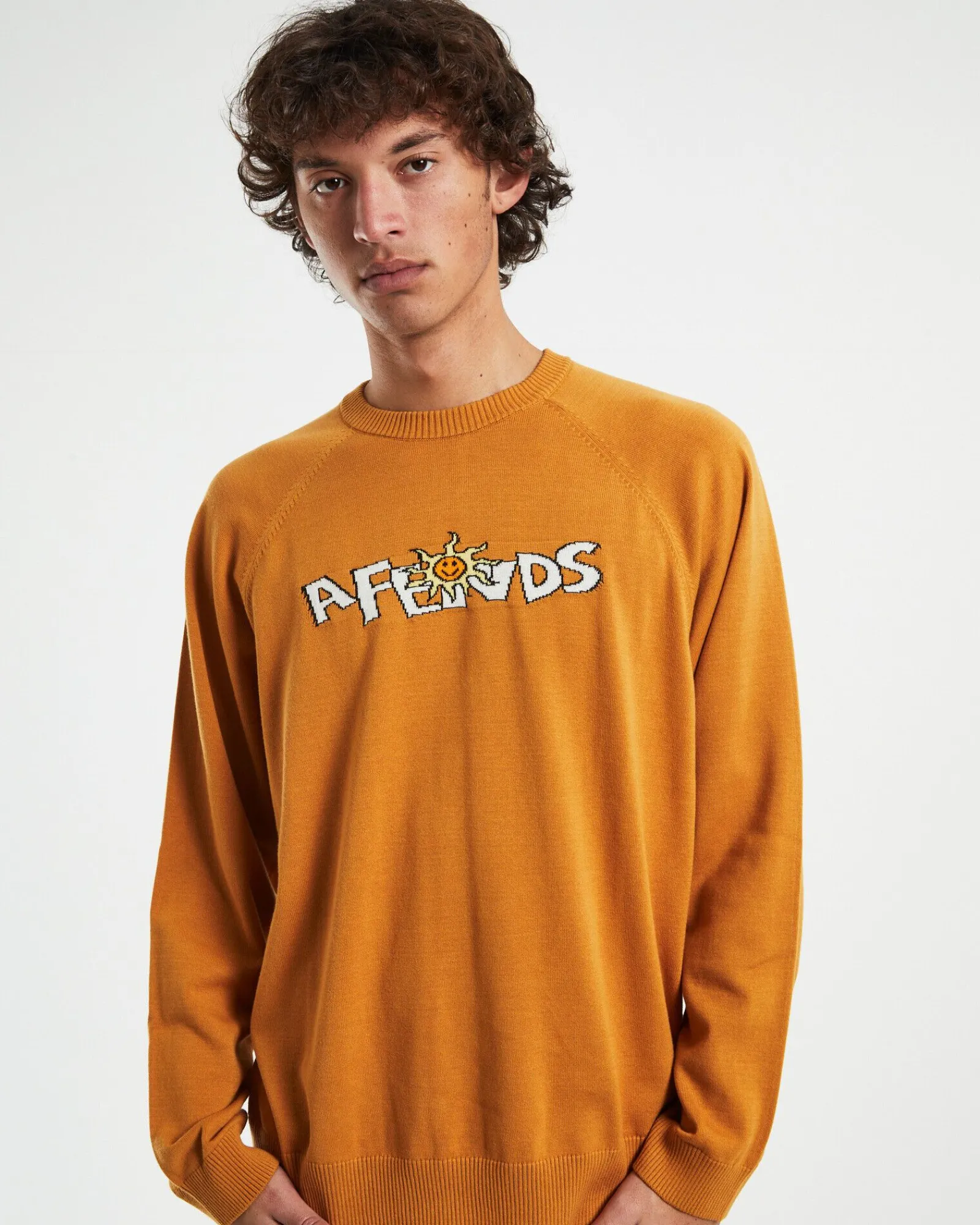 farming_recycled_knit_cre_4.webp Outlet AFENDS Farming Recycled Knit Crewneck Sweater In Mustard Yellow