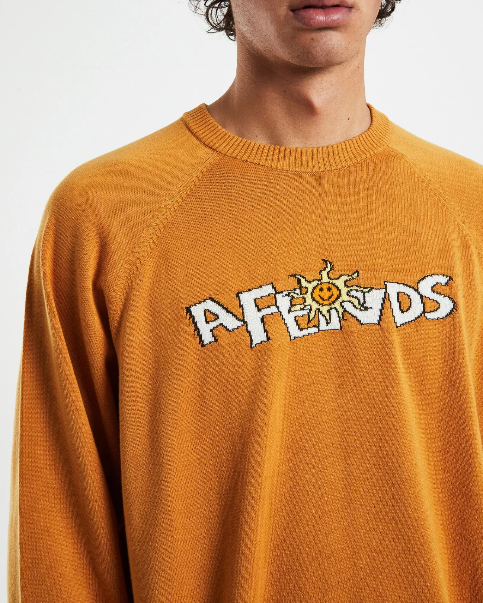 farming_recycled_knit_cre_5.webp Outlet AFENDS Farming Recycled Knit Crewneck Sweater In Mustard Yellow