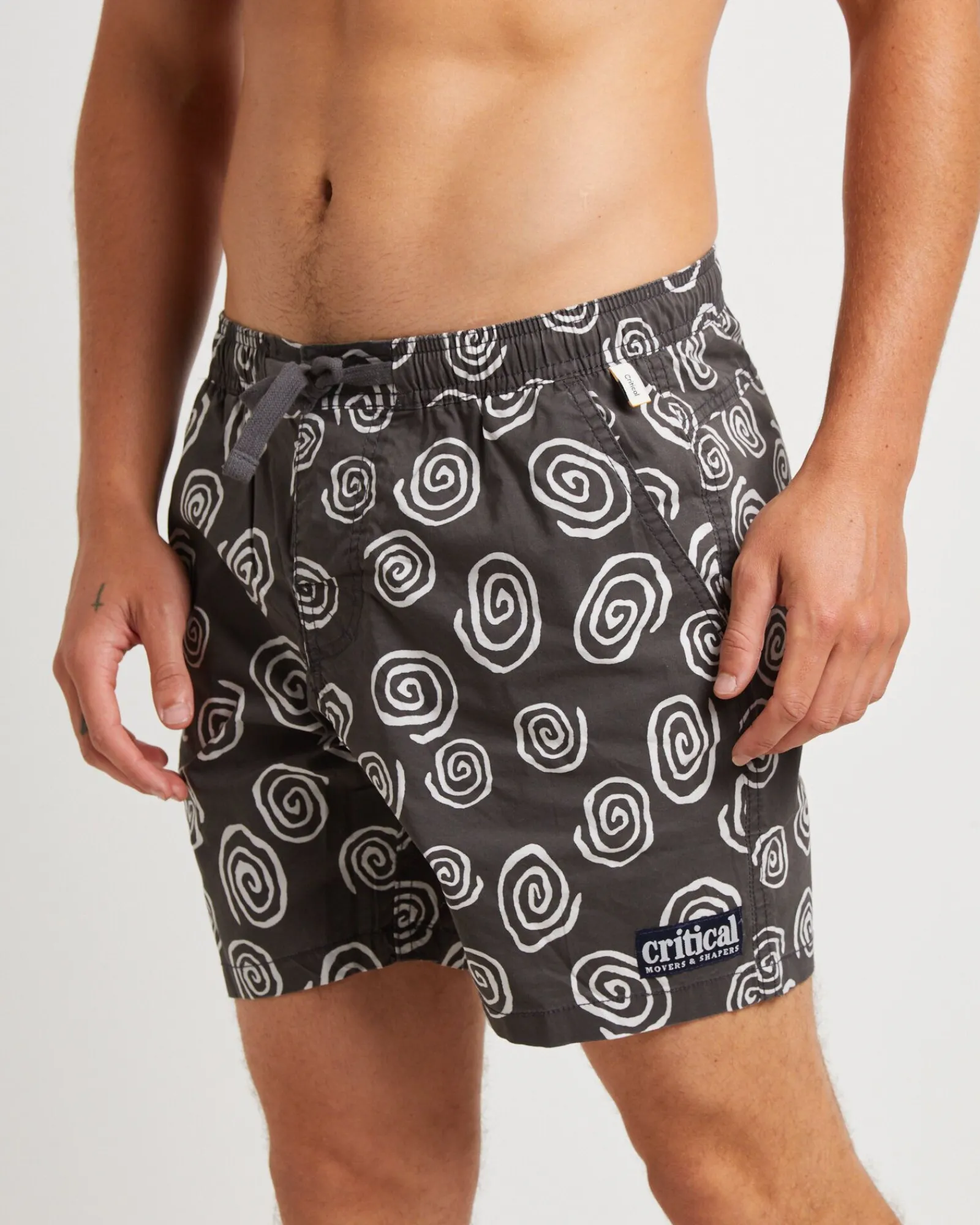 feral_trunk_shorts_in_bla_3.webp Sale THE CRITICAL SLIDE SOCIETY Feral Trunk Shorts In Black