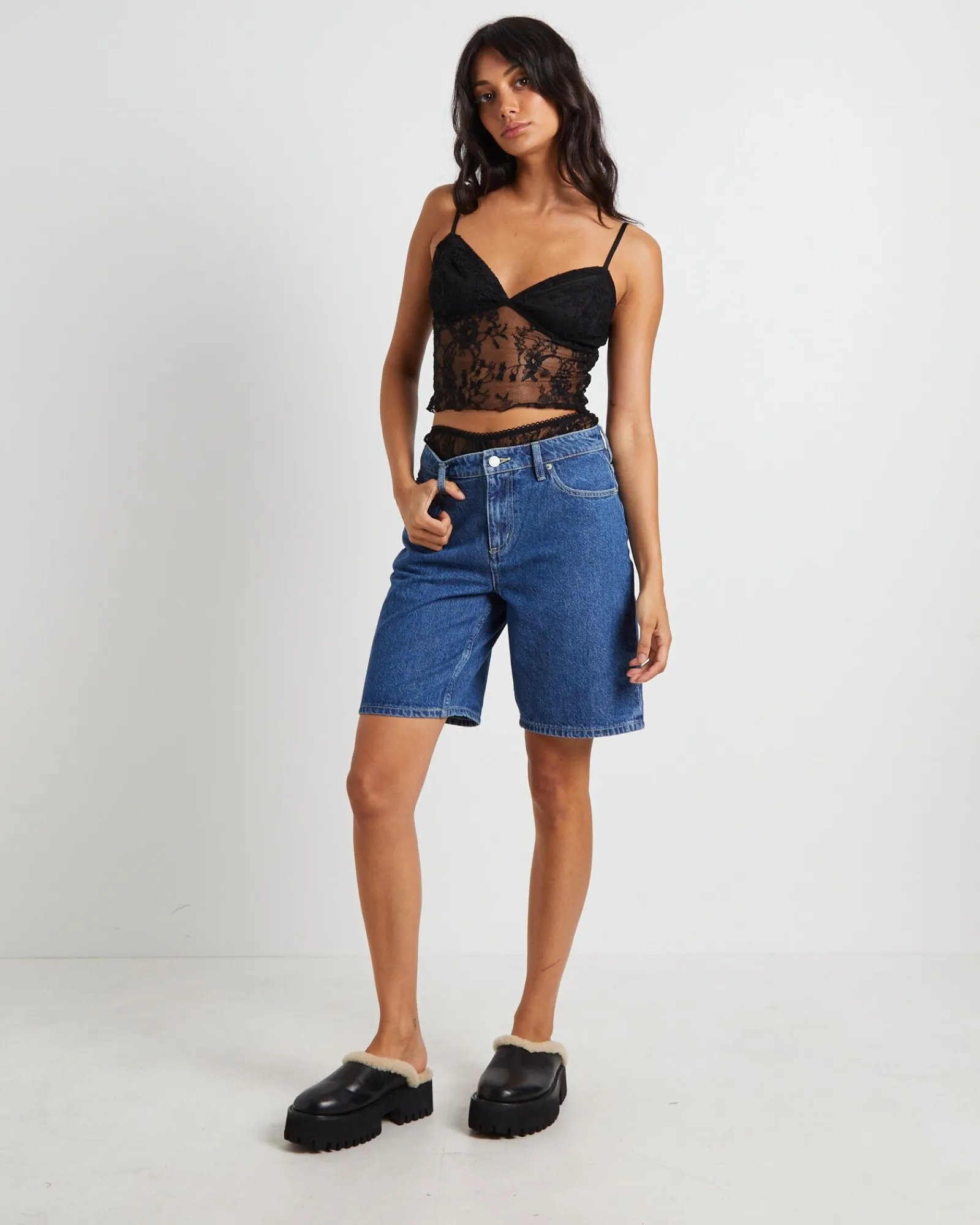 fifi_fine_lace_cami_in_bl_3.webp Outlet LOVE NOTES Fifi Fine Lace Cami In Black