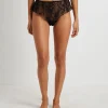 Online LOVE NOTES Fifi Fine Lace Ruffle Brief Shorts In Black