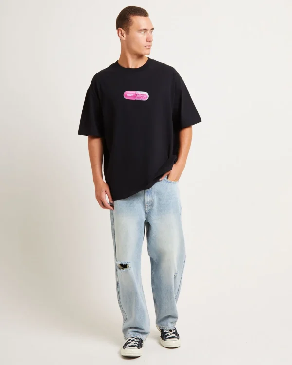 Cheap INSIGHT Fixture Short Sleeve T-Shirt In Black