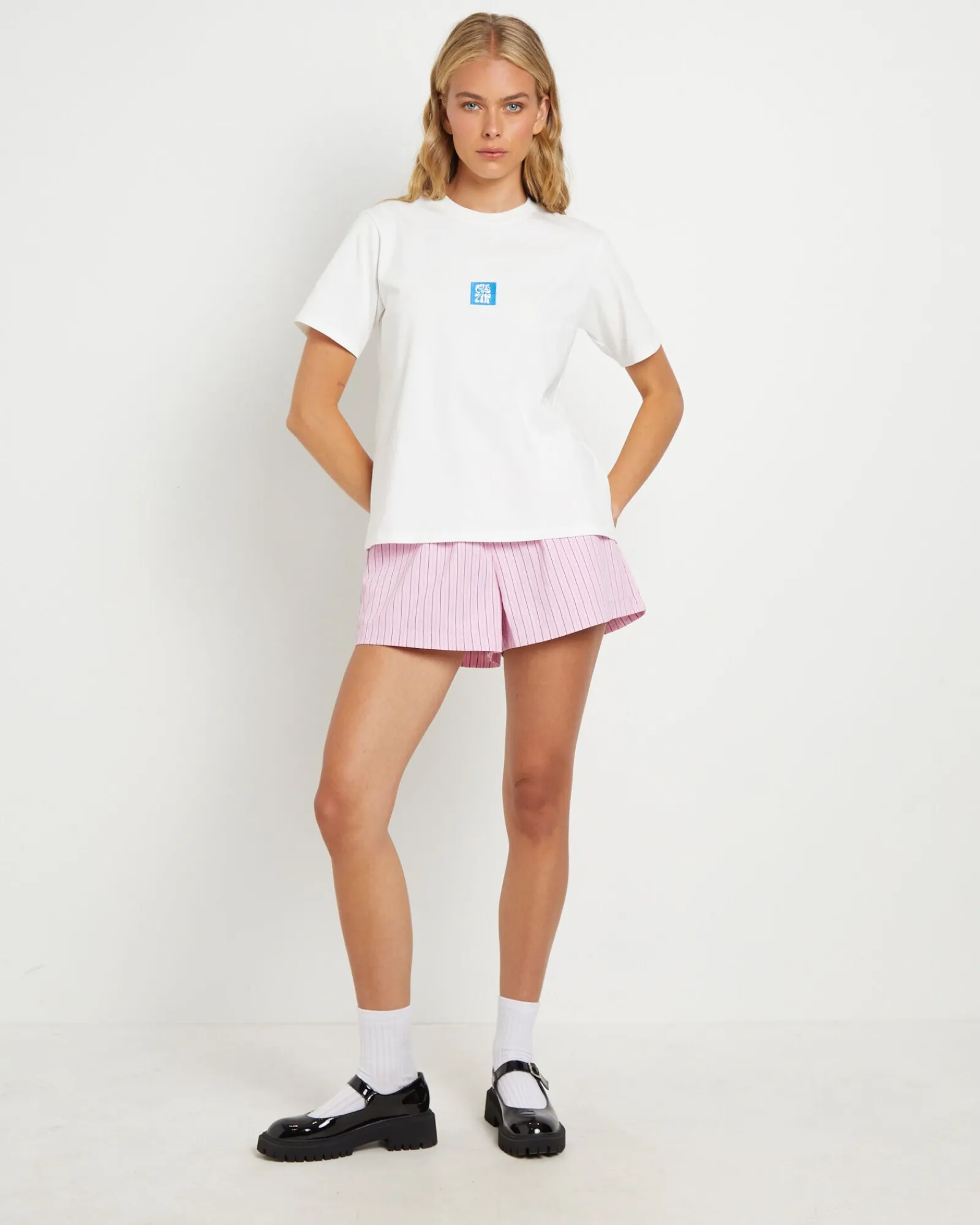 fleur_short_sleeve_tshirt_2.webp Clearance FLEUR BY BLANCA STUDIO Fleur Short Sleeve T-Shirt In White