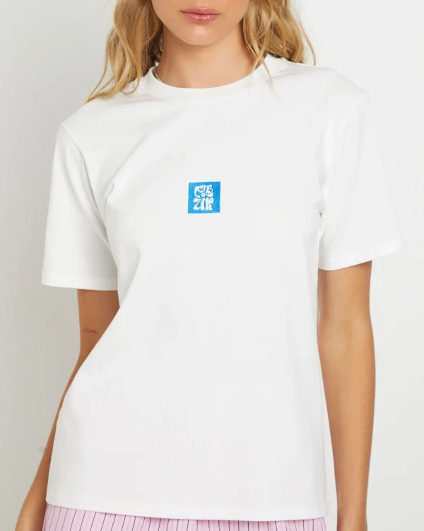 Clearance FLEUR BY BLANCA STUDIO Fleur Short Sleeve T-Shirt In White