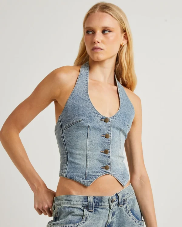 Fashion RUSTY Flip Mommy Tapeless Halter Neck Vest