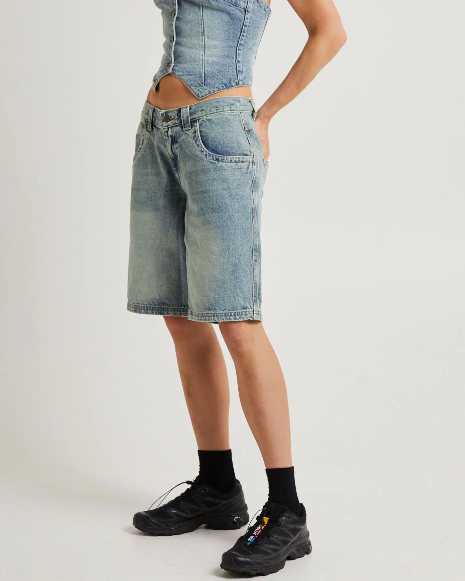 flip_mommy_tapeless_low_r_3.webp Shop RUSTY Flip Mommy Tapeless Low Rise Denim Shorts