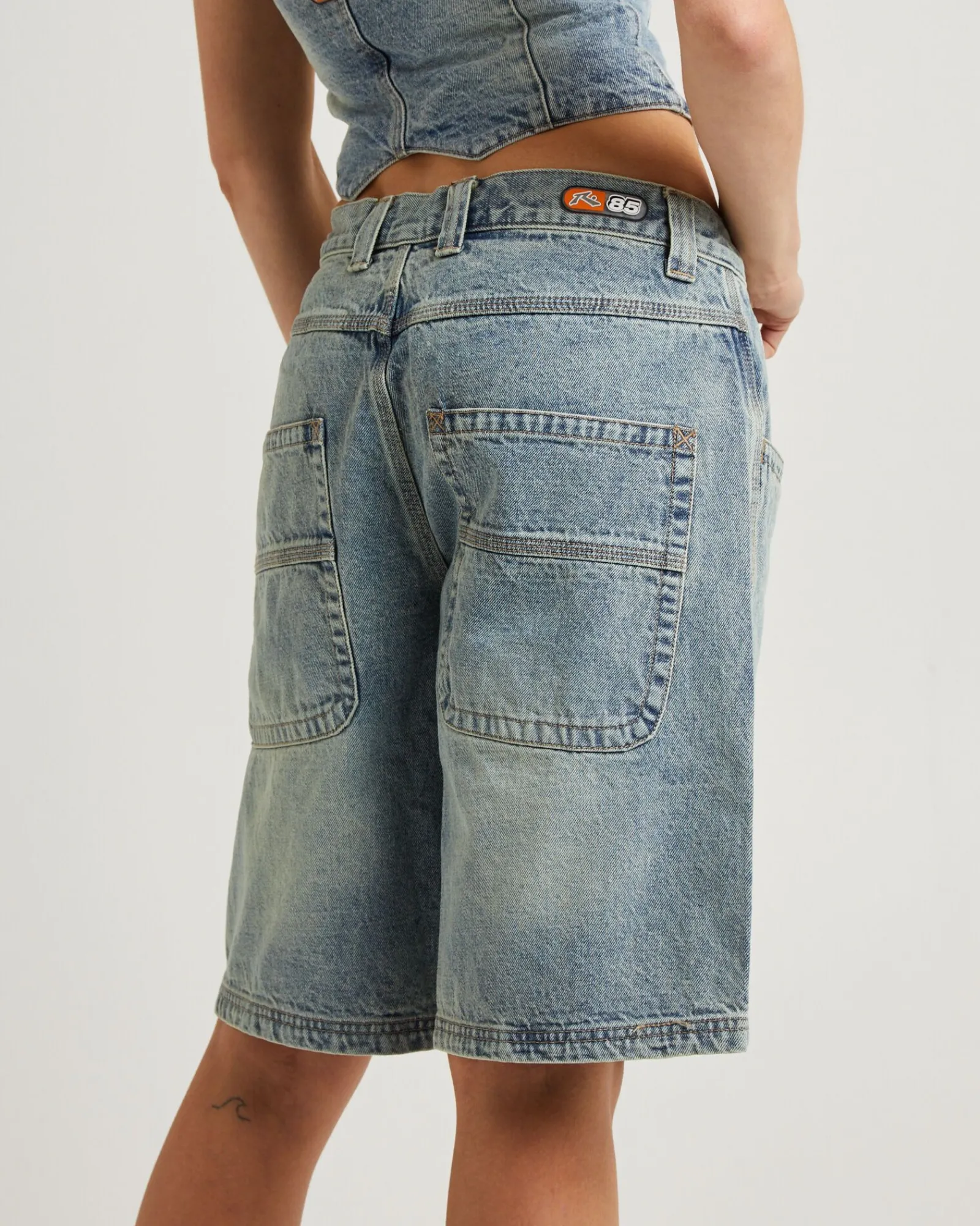 flip_mommy_tapeless_low_r_4.webp Shop RUSTY Flip Mommy Tapeless Low Rise Denim Shorts