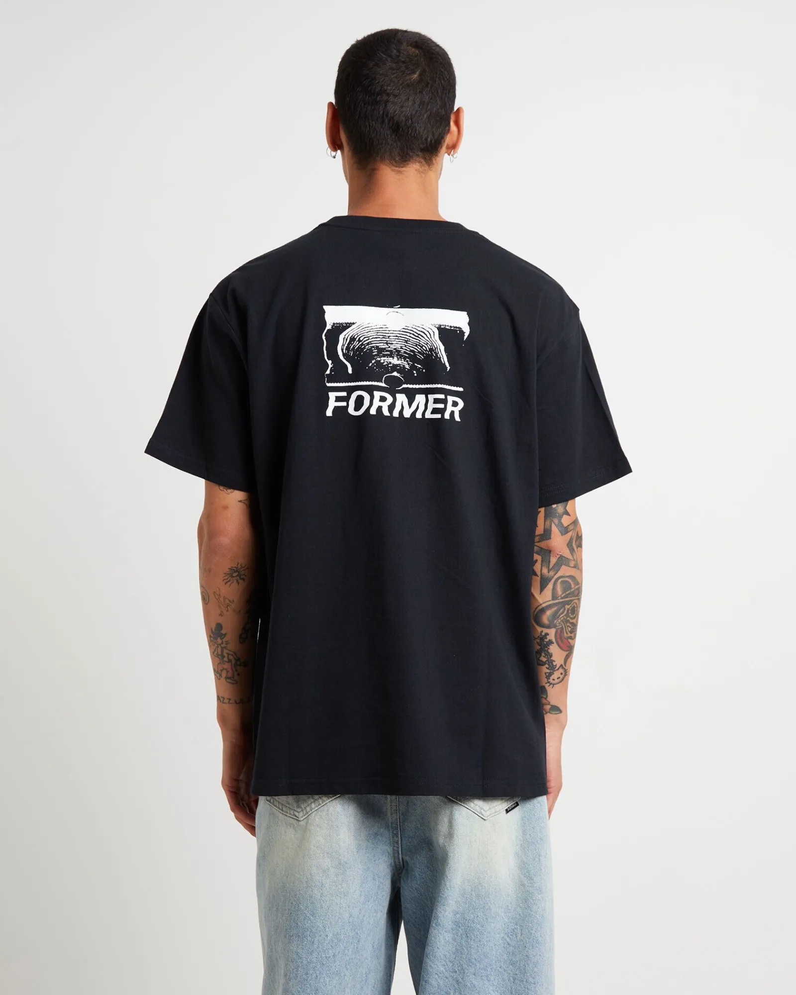 fractional_short_sleeve_t_0.webp New FORMER Fractional Short Sleeve T-Shirt In Black