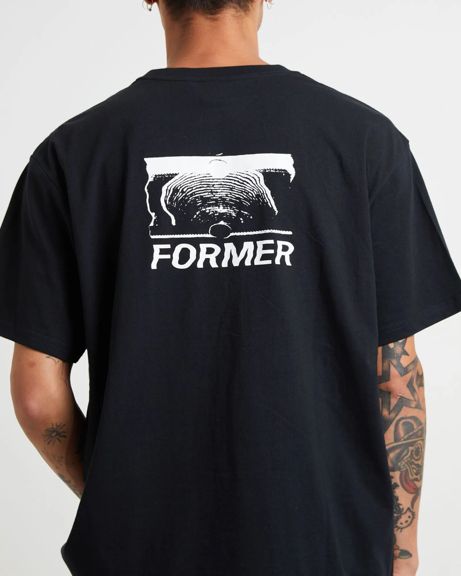 fractional_short_sleeve_t_4.webp New FORMER Fractional Short Sleeve T-Shirt In Black