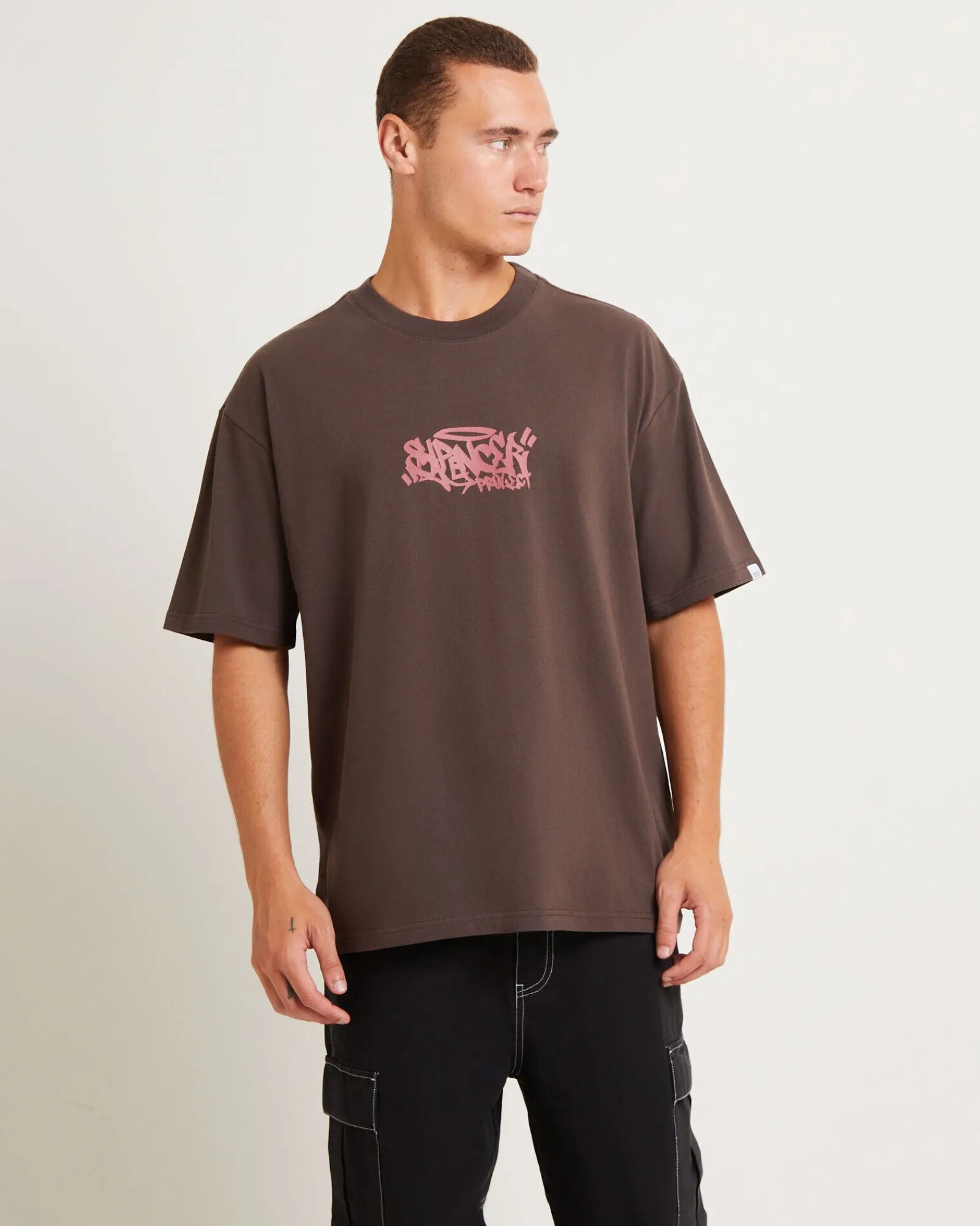 gaffer_surplus_short_slee_0-1.webp Outlet SPENCER PROJECT Gaffer Surplus Short Sleeve T-Shirt In Brown