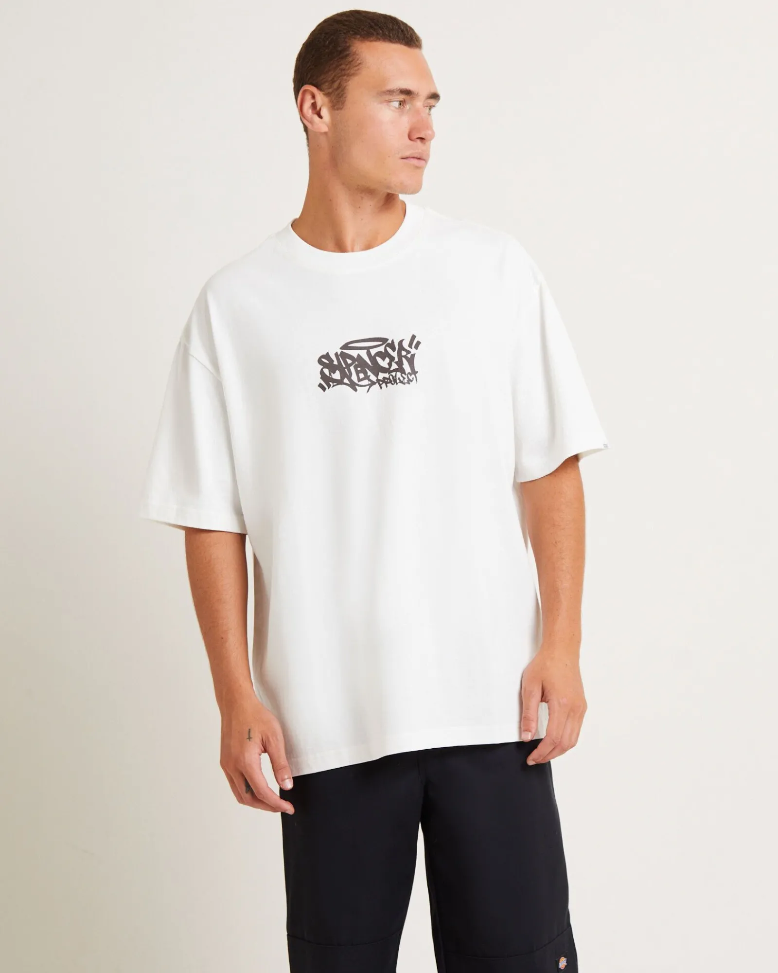 gaffer_surplus_short_slee_0.webp Shop SPENCER PROJECT Gaffer Surplus Short Sleeve T-Shirt In Brown