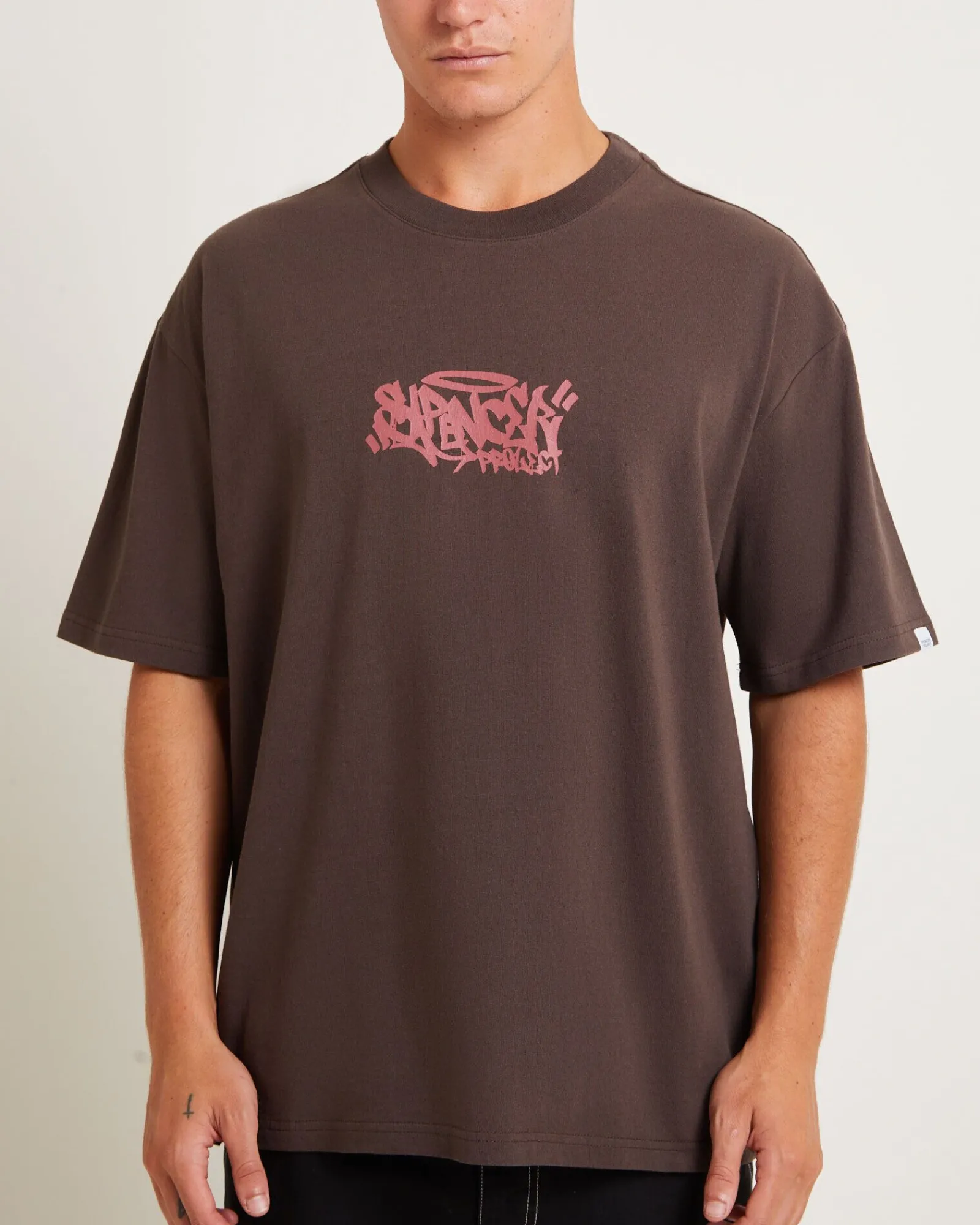 gaffer_surplus_short_slee_4-1.webp Outlet SPENCER PROJECT Gaffer Surplus Short Sleeve T-Shirt In Brown