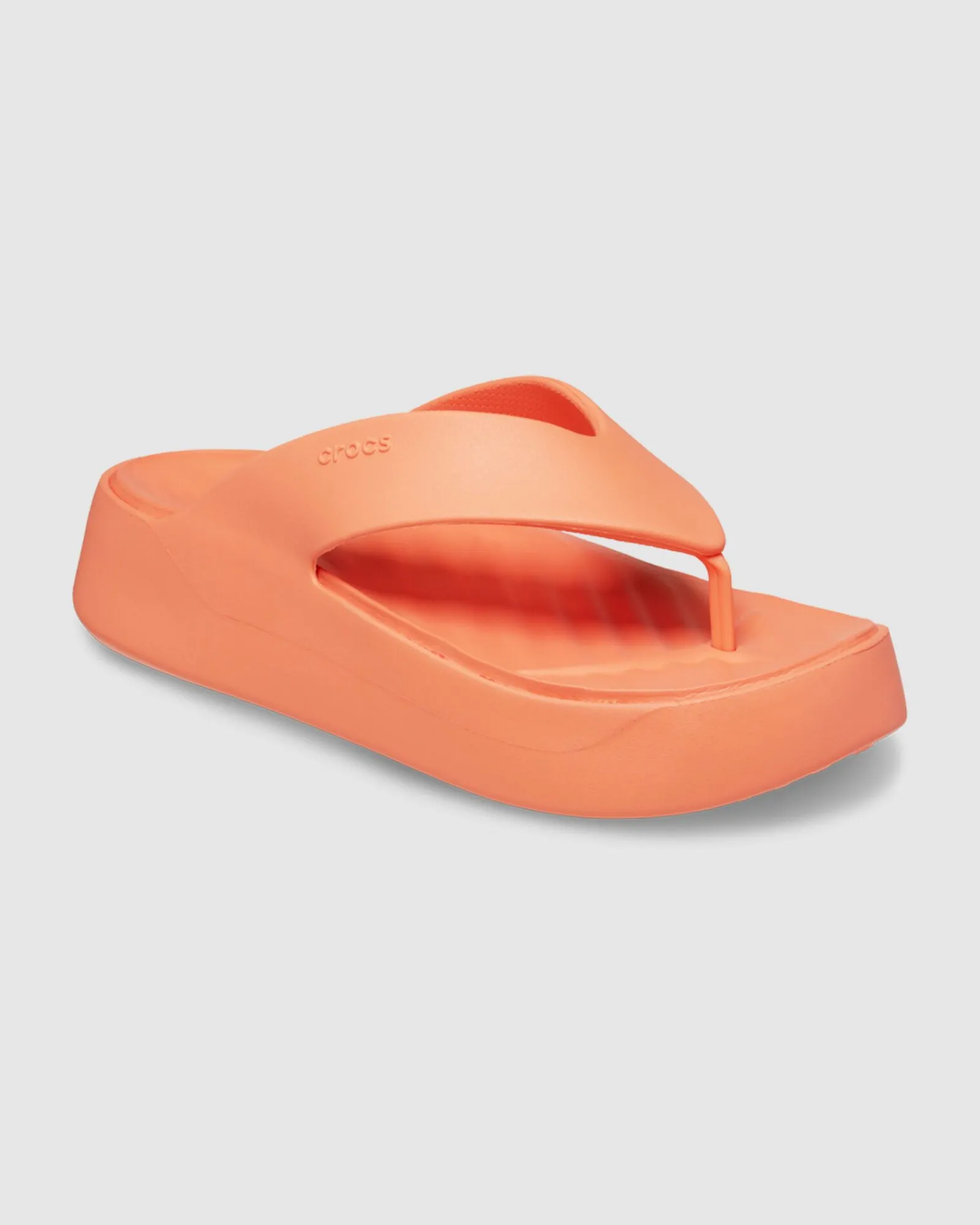 getaway_platform_flip_flo_0.webp Shop CROCS Getaway Platform Flip Flops In Sunkissed