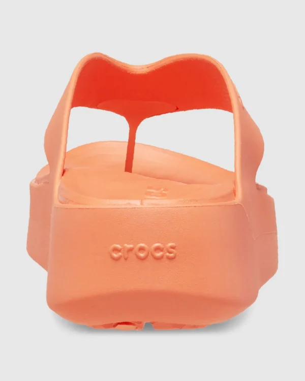 Shop CROCS Getaway Platform Flip Flops In Sunkissed