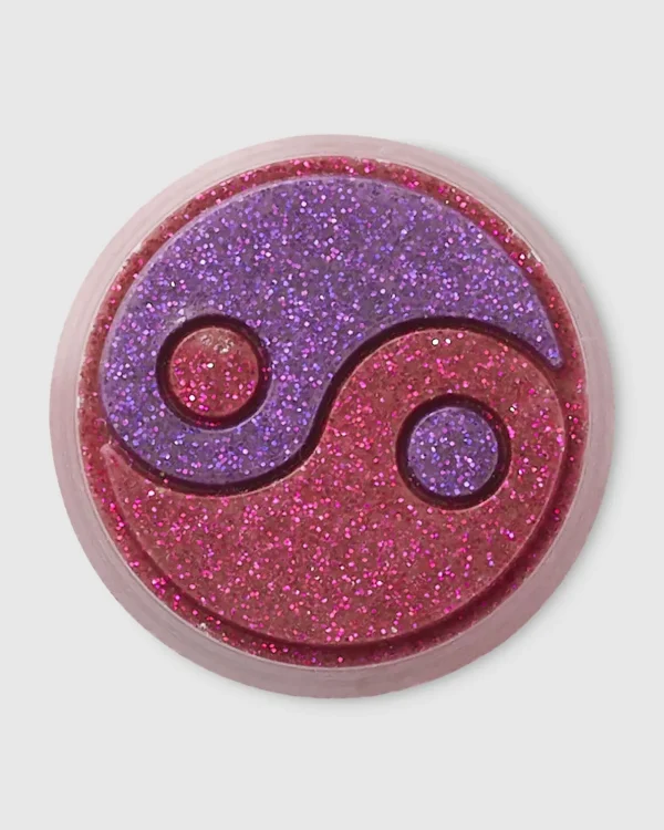 Fashion CROCS Glitter Pink Yin Yang Jibbit