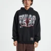 Online MITCHELL & NESS Glow Arch Hoodie Chicago Bulls Faded Black
