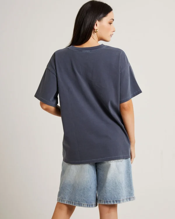 Discount NEON HART Goth Heart Oversized Tee In Vintage Charcoal