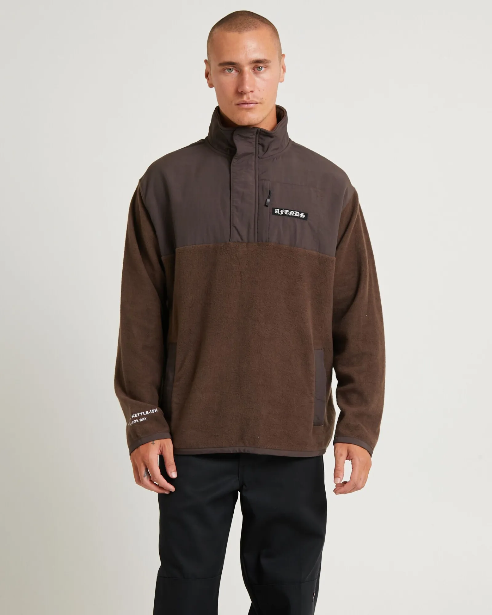 gothic_recycled_fleece_pu_0.webp Clearance AFENDS Gothic Recycled Fleece Pullover Coffee