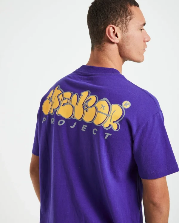Hot SPENCER PROJECT Graffer Short Sleeve T-Shirt In Navy