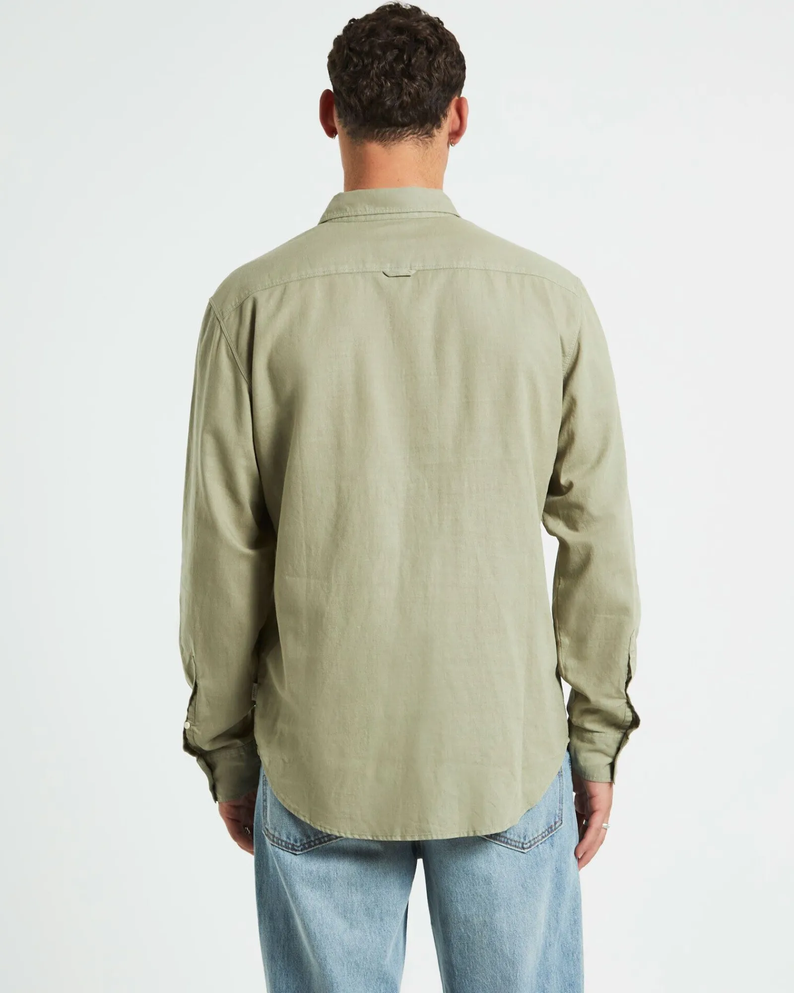 grover_long_sleeve_linen__1-1.webp Discount ARVUST Grover Long Sleeve Linen Shirt Moss