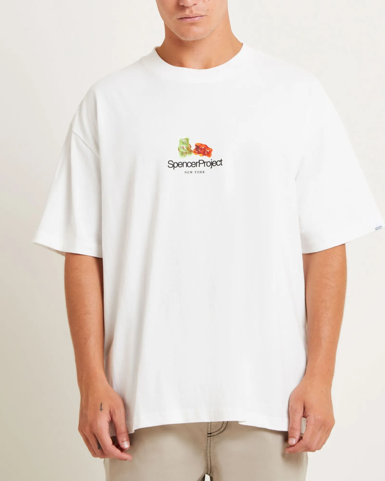 gummies_short_sleeve_tshi_4.webp Best Sale SPENCER PROJECT Gummies Short Sleeve T-Shirt In White