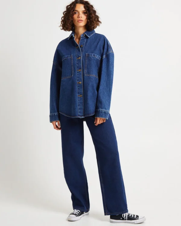 Flash Sale INSIGHT Hailey Denim Shirt Jacket
