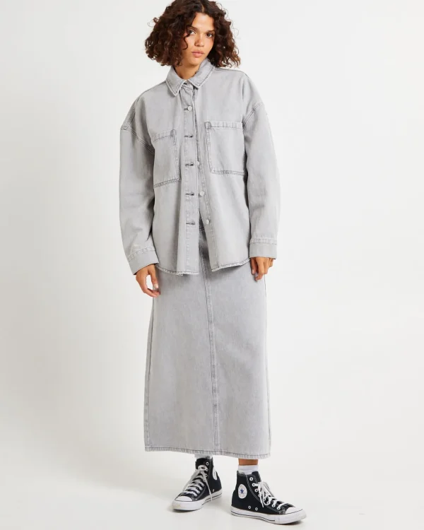 Store INSIGHT Hailey Denim Shirt Jacket