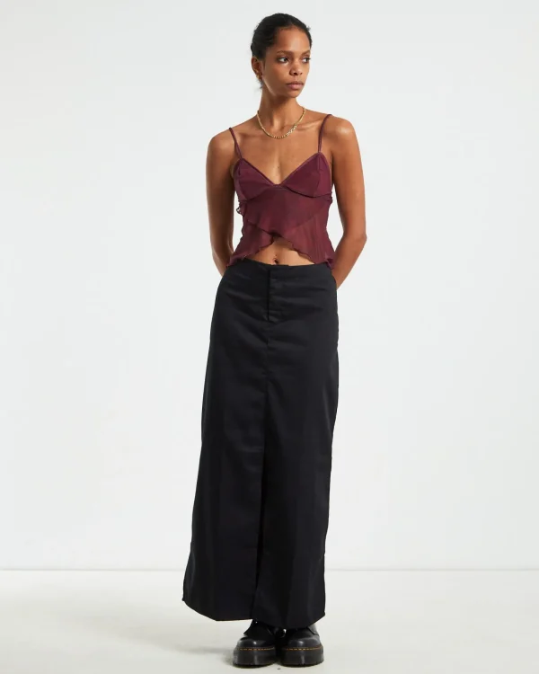 Sale MOTEL ROCKS Haisley Cargo Maxi Skirt Black