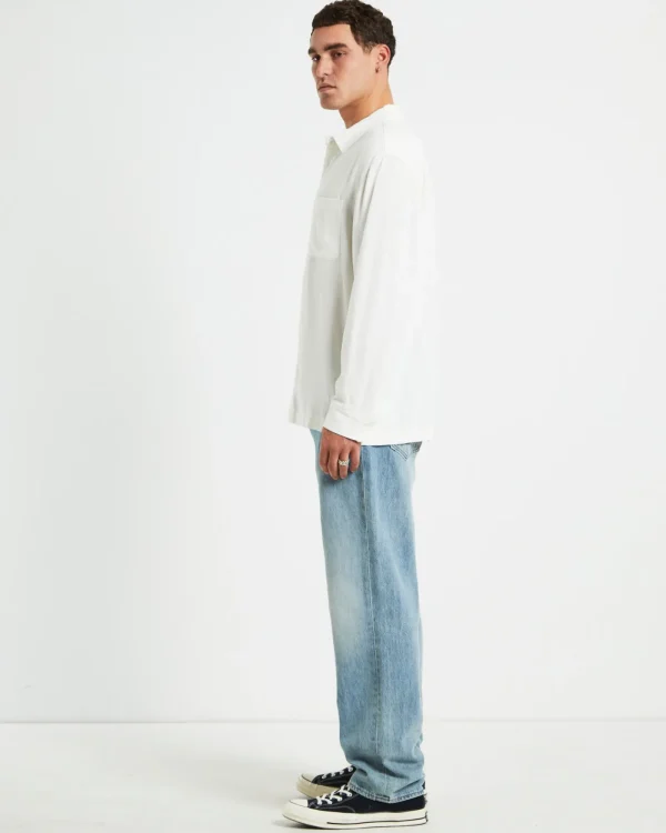 Cheap ARVUST Harrison Linen Long Sleeve Shirt In White