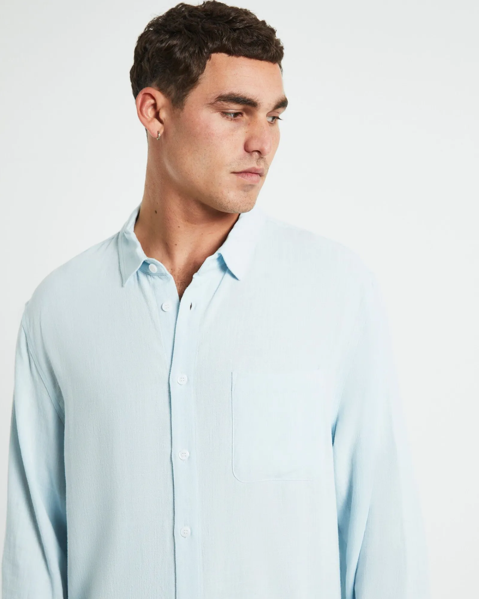 harrison_linen_long_sleev_4.webp Outlet ARVUST Harrison Linen Long Sleeve Shirt In Sky Blue