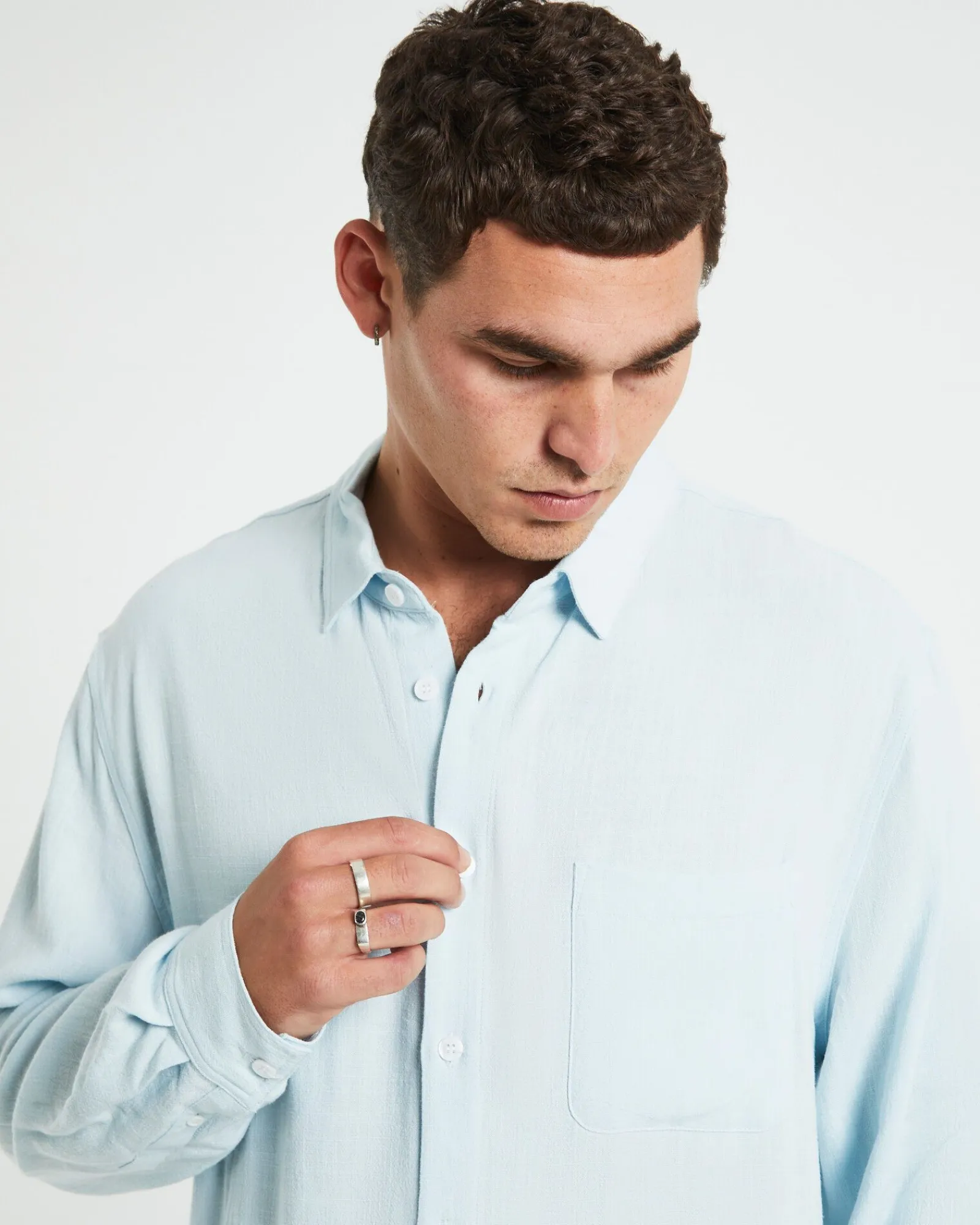 harrison_linen_long_sleev_5.webp Outlet ARVUST Harrison Linen Long Sleeve Shirt In Sky Blue