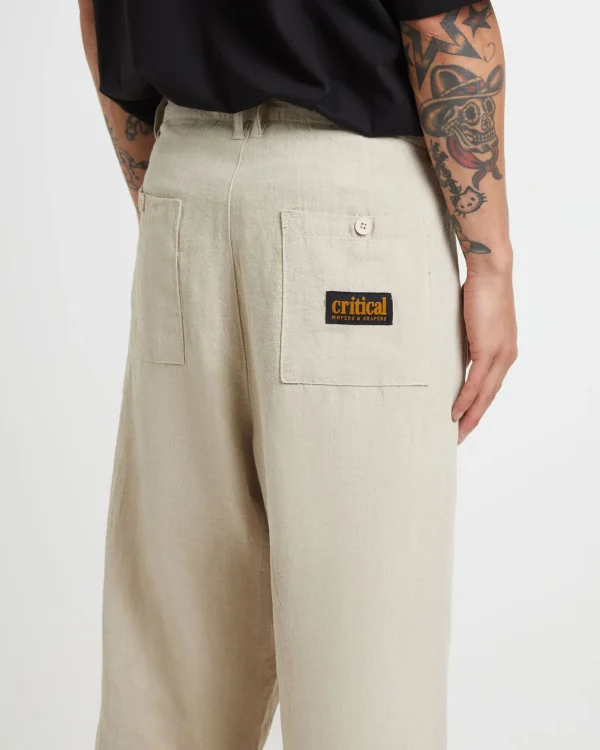 Shop THE CRITICAL SLIDE SOCIETY Harrow Pleat Linen Pants