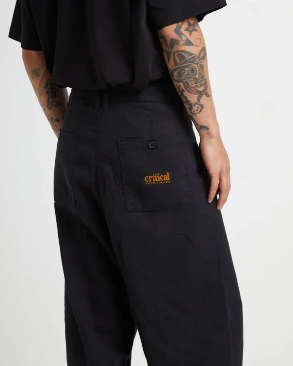 Discount THE CRITICAL SLIDE SOCIETY Harrow Pleat Linen Pants