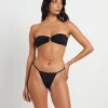 Best INSIGHT Hattie Contrast Bind Bandeau Bikini Set In Black