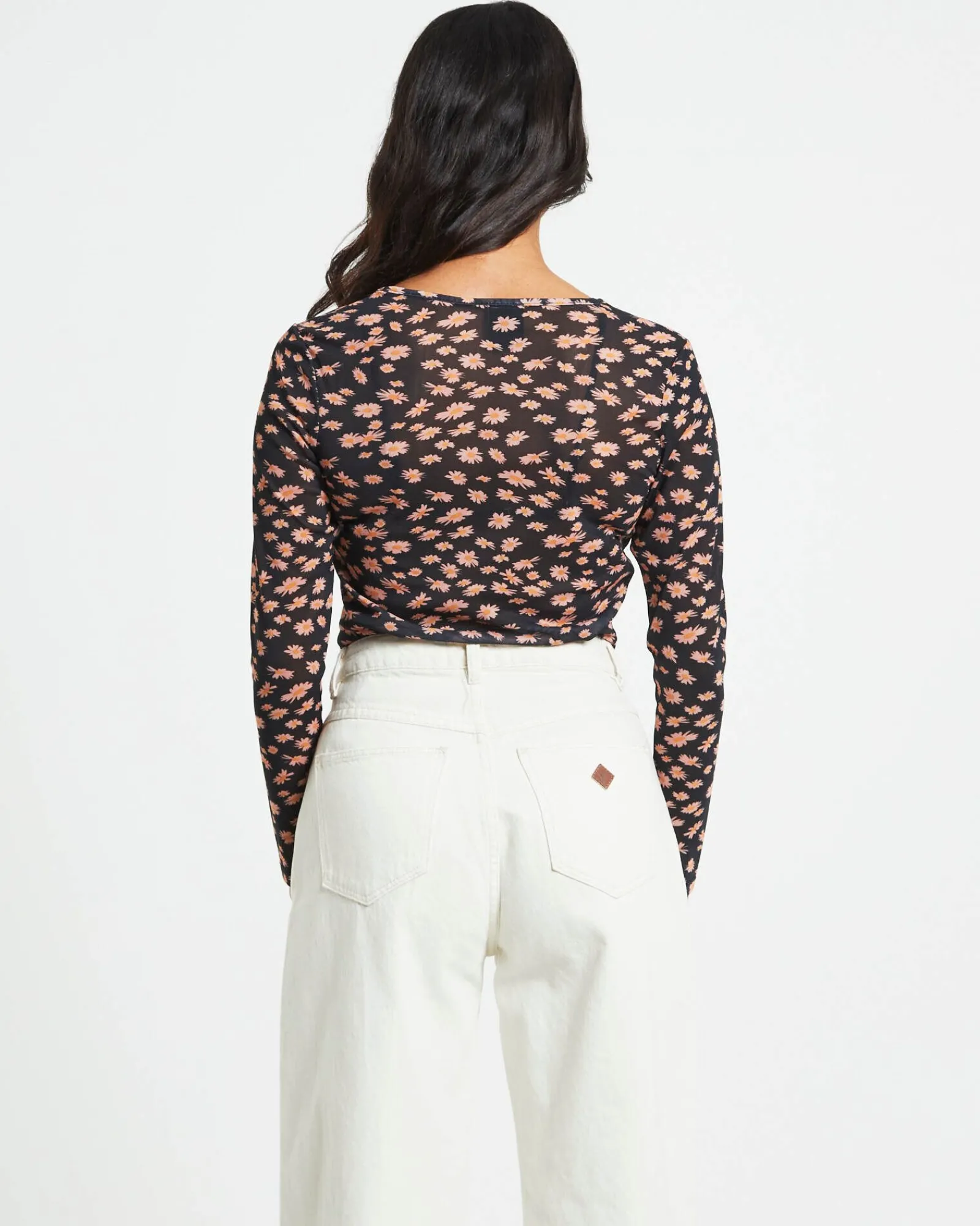 hazey_recycled_sheer_long_1.webp Clearance AFENDS Hazey Recycled Sheer Long Sleeve Top In Black Floral