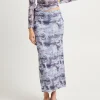 Cheap INSIGHT Hazy Mech Midi Skirt