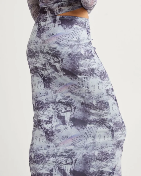 Cheap INSIGHT Hazy Mech Midi Skirt
