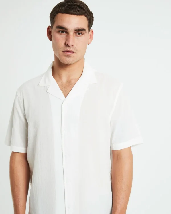 Hot ARVUST Heggie Short Sleeve Resort Shirt White