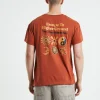 Cheap THE CRITICAL SLIDE SOCIETY Higher Ground Regular Fit Short Sleeve T-Shirt Clay Orange