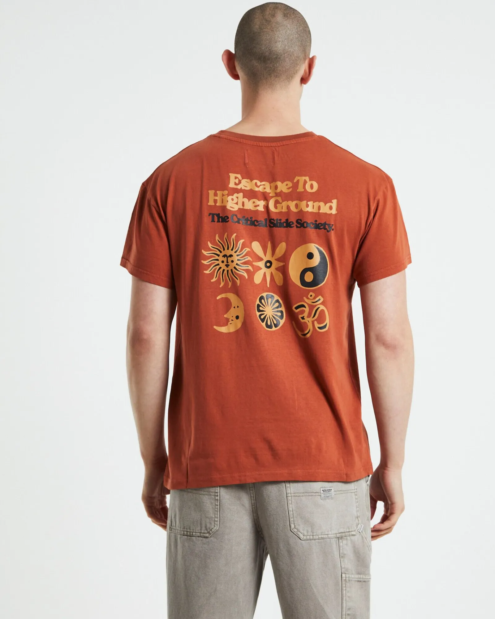 higher_ground_regular_fit_0.webp Cheap THE CRITICAL SLIDE SOCIETY Higher Ground Regular Fit Short Sleeve T-Shirt Clay Orange