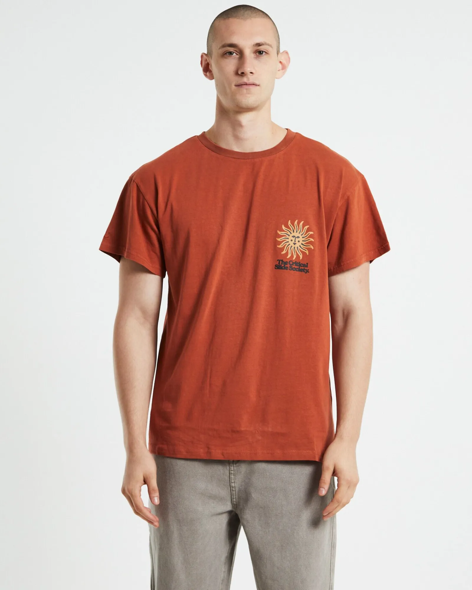higher_ground_regular_fit_1.webp Cheap THE CRITICAL SLIDE SOCIETY Higher Ground Regular Fit Short Sleeve T-Shirt Clay Orange