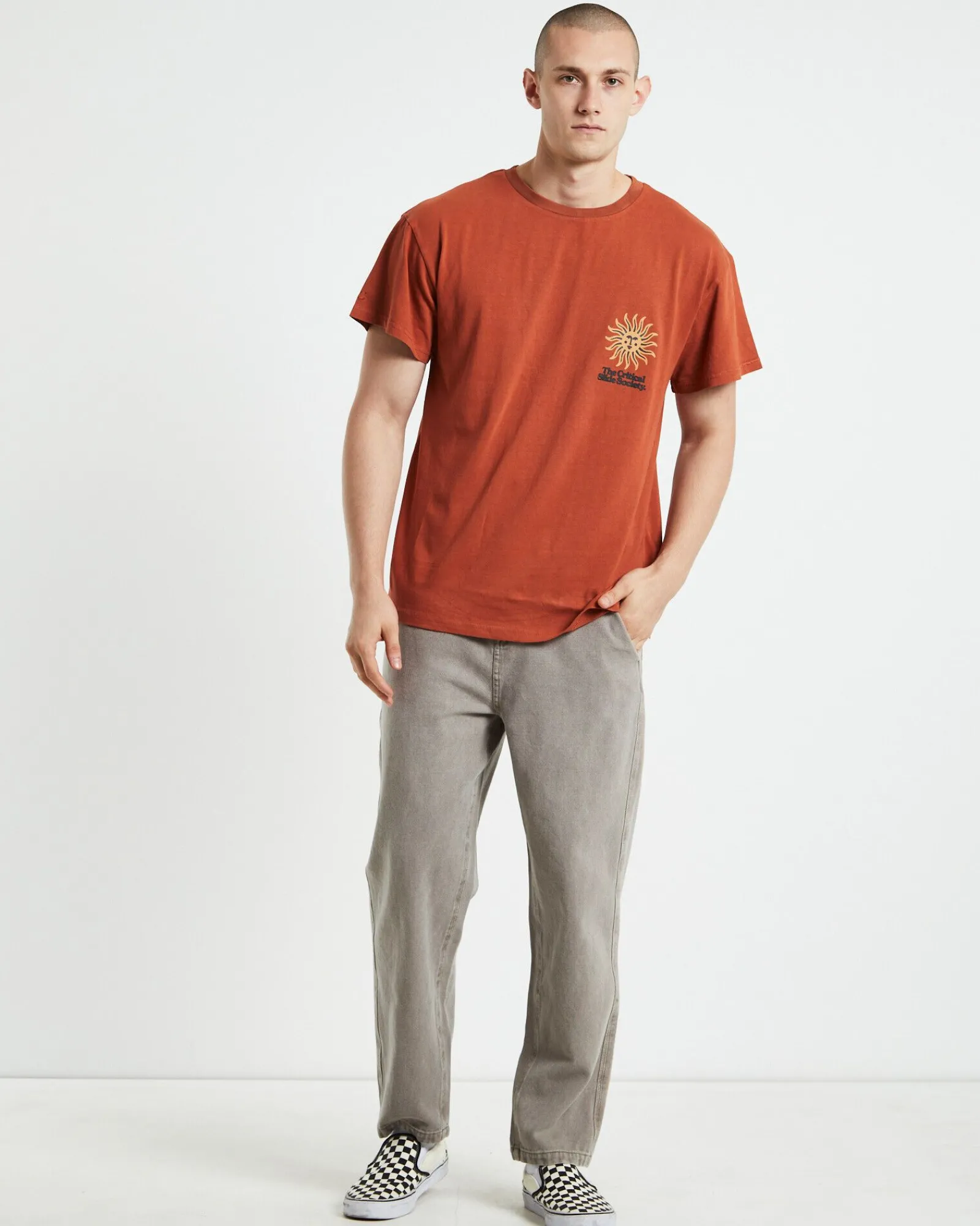 higher_ground_regular_fit_2.webp Cheap THE CRITICAL SLIDE SOCIETY Higher Ground Regular Fit Short Sleeve T-Shirt Clay Orange