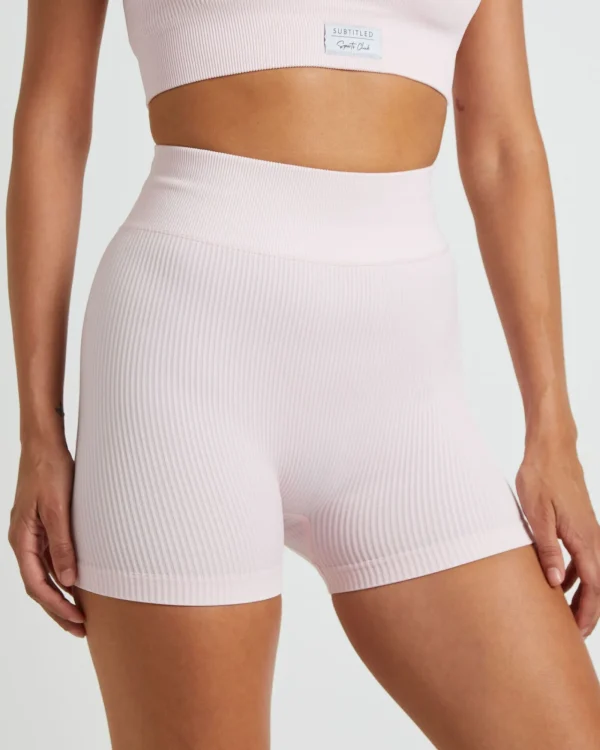Flash Sale SUBTITLED SPORTS CLUB Hot Shorts In Ballet Pink