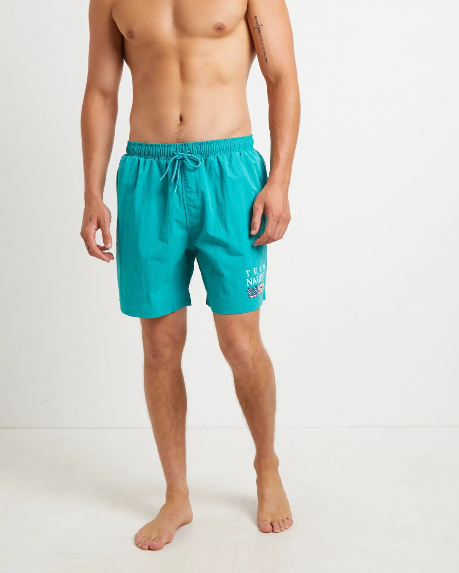 hyron_swimshorts_in_green_1.webp Cheap NAUTICA Hyron Swimshorts In Green