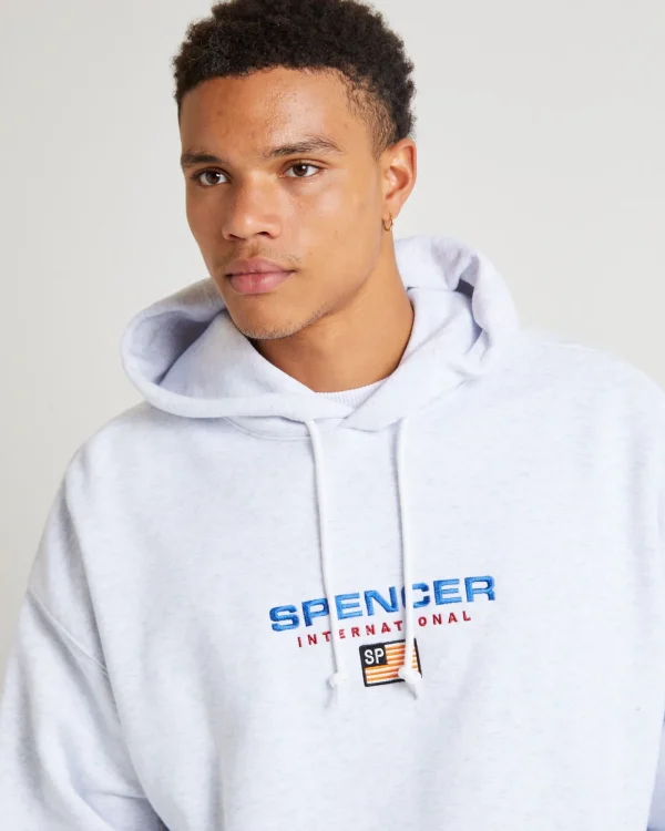 Clearance SPENCER PROJECT International Hoodie Jumper Frost Marle Grey