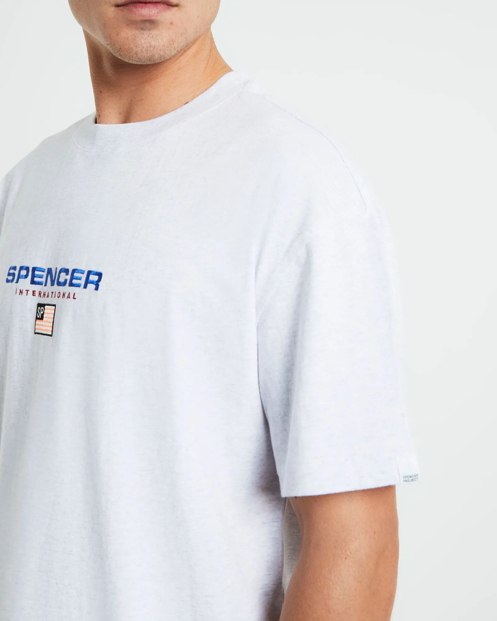 international_tshirt_fros_5.webp Store SPENCER PROJECT International T-Shirt Frost Marle Grey
