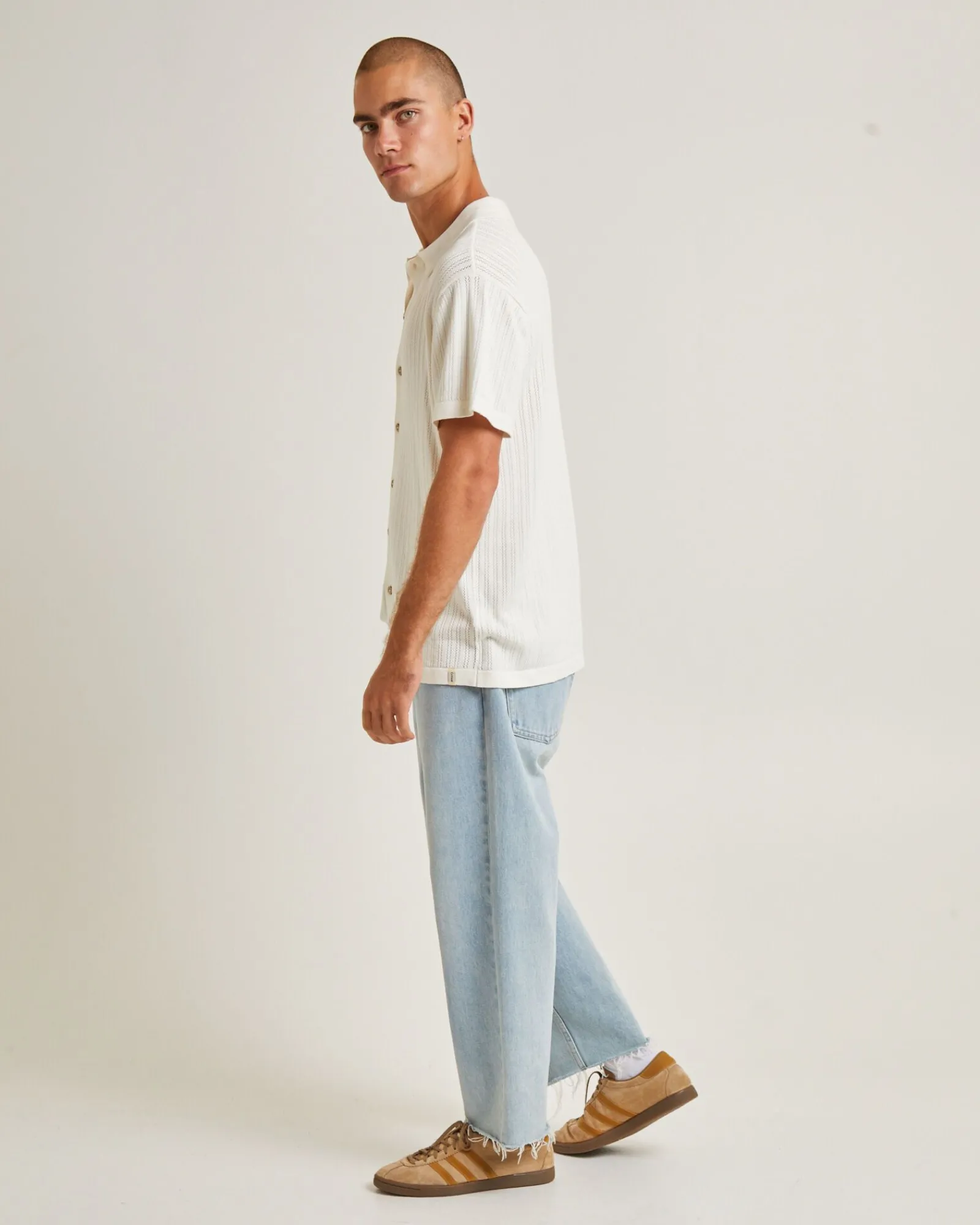 intro_polo_short_sleeve_s_3.webp Fashion THE CRITICAL SLIDE SOCIETY Intro Polo Short Sleeve Shirt White