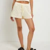 Hot FLEUR BY BLANCA STUDIO Isla Crochet Shorts In Cream