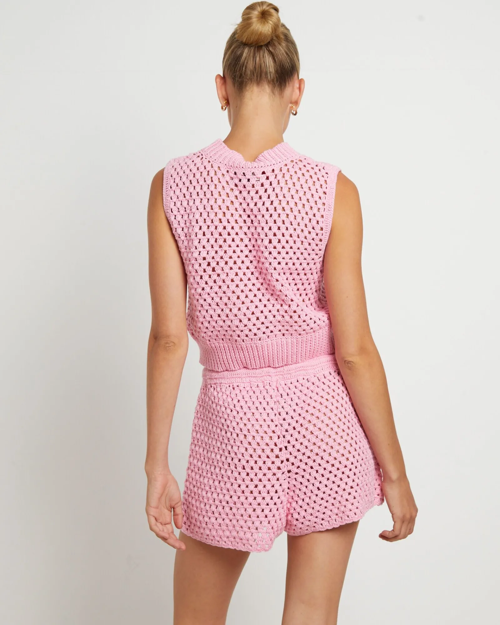 isla_crochet_shorts_in_pi_4.webp Discount FLEUR BY BLANCA STUDIO Isla Crochet Shorts In Pink