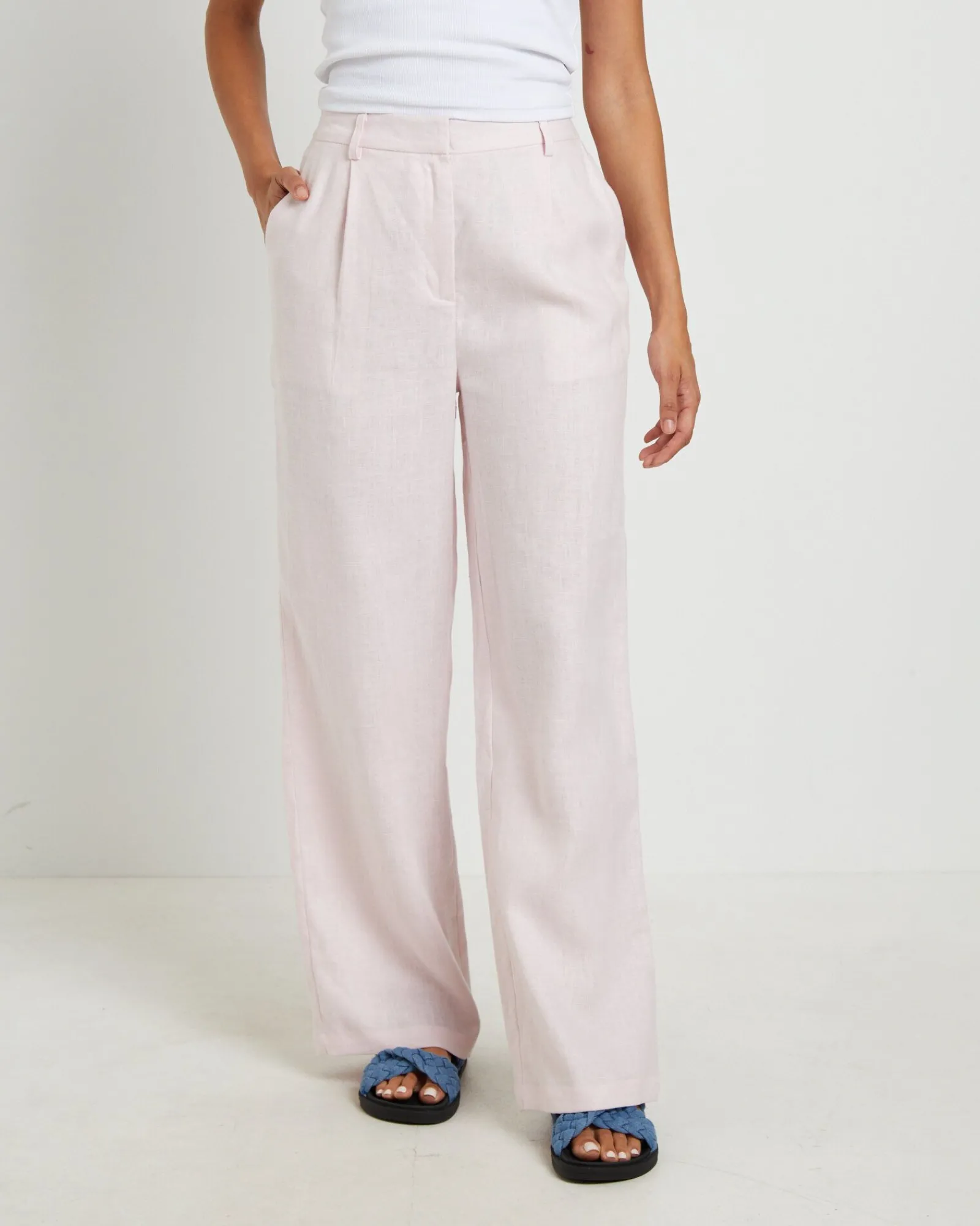 jemimah_linen_trousers_in_0.webp Cheap SUBTITLED Jemimah Linen Trousers In Fairy Floss